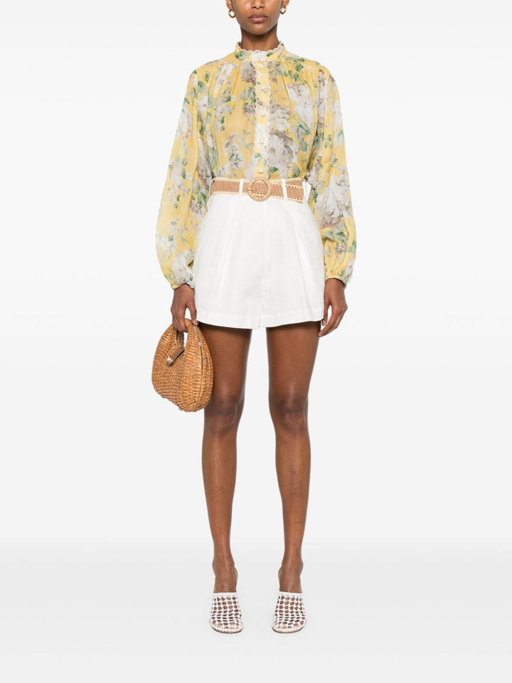 Short trousers 0 Zimmermann Shorts Ivory Brand