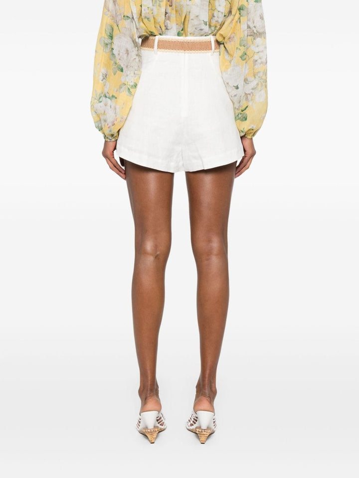 Short trousers 0 Zimmermann Shorts Ivory Brand