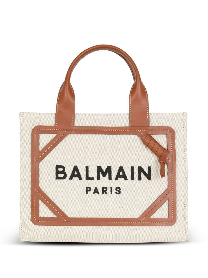 Shopper UNI Balmain Bag Leather Brown Brand