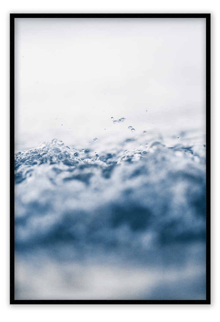 Canvas Print 50x70cm / Black Splash Splash Wall Art : Ready to hang framed artwork. Brand