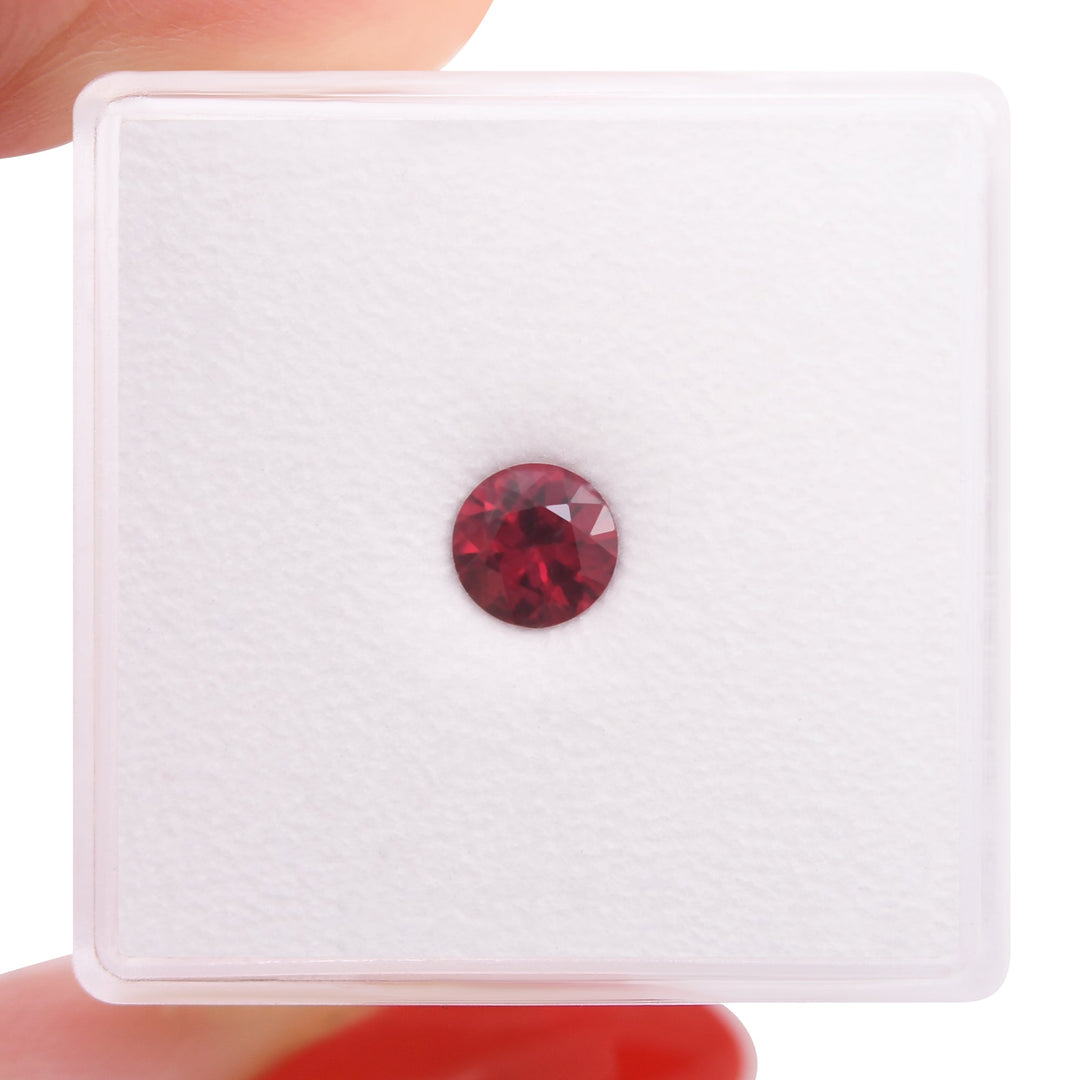 0.56 Carat Red MOZAMBIQUE Round Ruby
