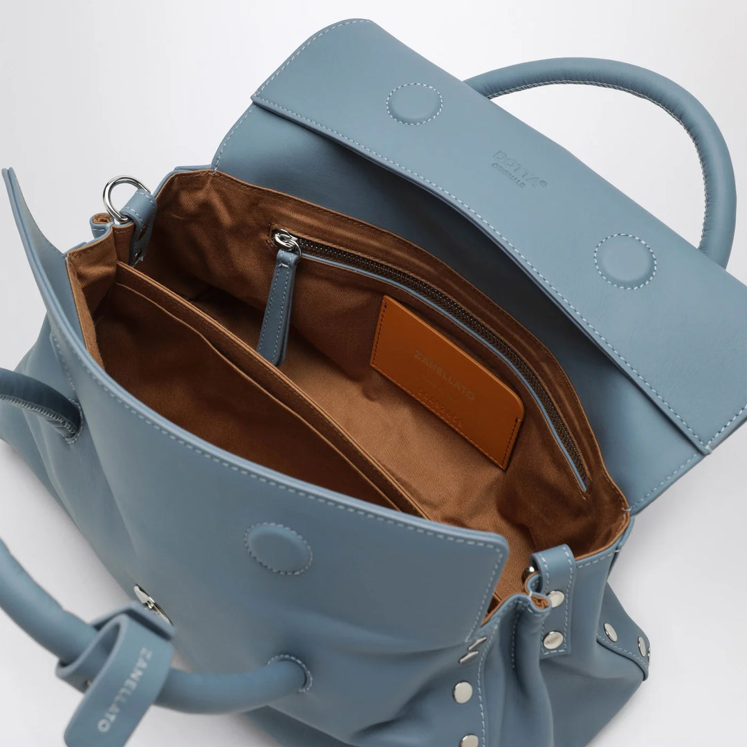 Zanellato - Small light blue Dotta Centauro tote bag