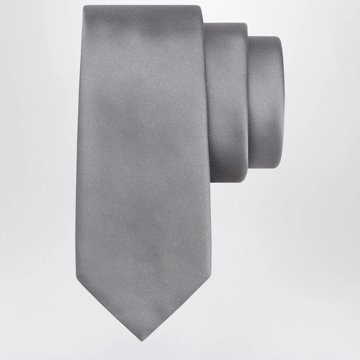 Ferragamo - Grey Silk Tie