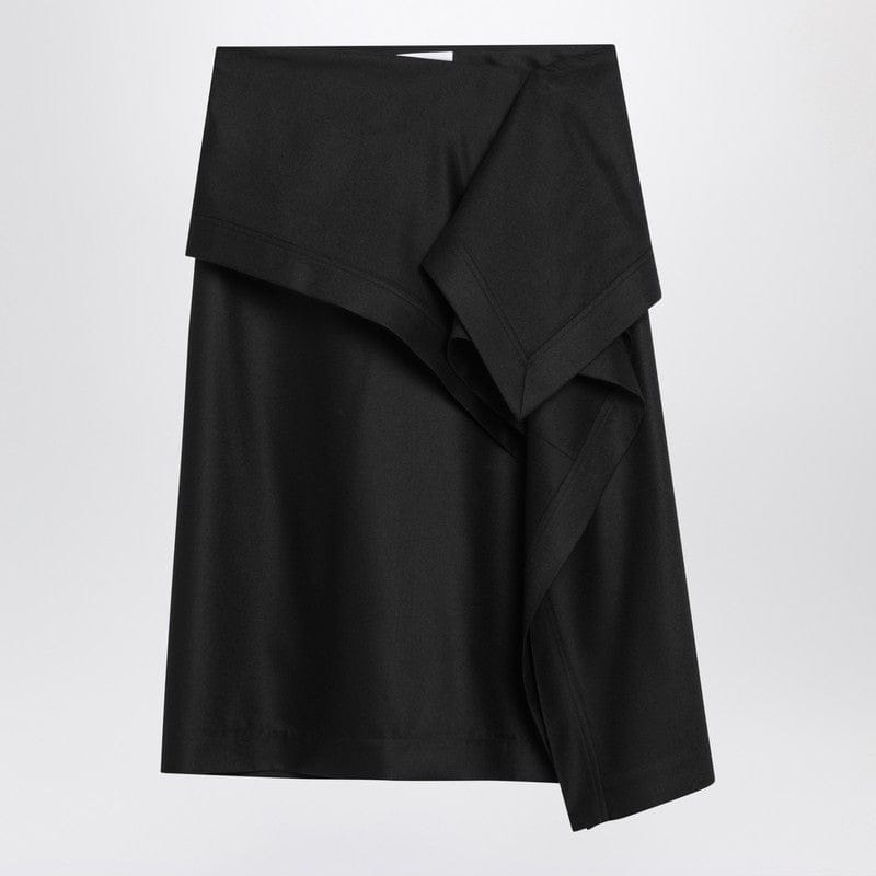 Skirts Ferragamo - Asymmetric black skirt with basque - 38 IT Brand