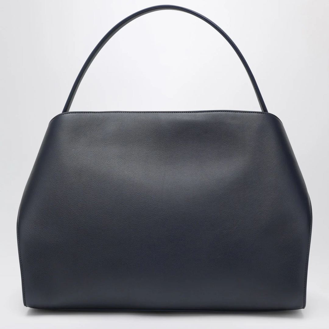 Ferragamo - Navy and brown leather Hug Soft L handbag
