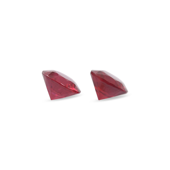 1.12 Carat Red MOZAMBIQUE Round Rubies Pair