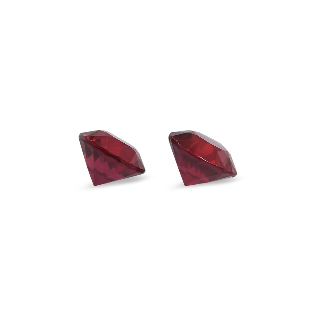 1.32 Carat Red MOZAMBIQUE Round Rubies Pair