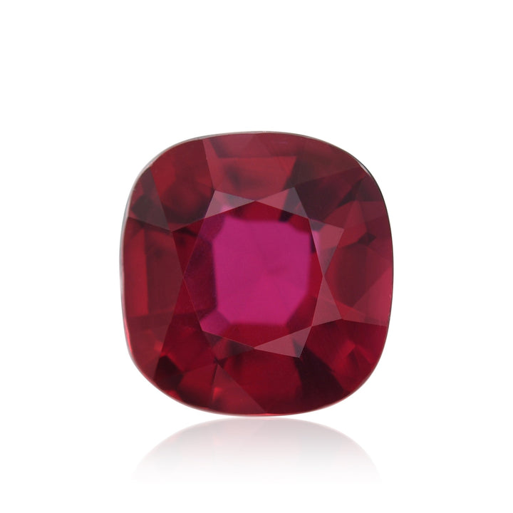 1.51 Carat Red MOZAMBIQUE Cushion Ruby CD