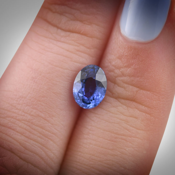 1.72 Carat Blue SRI LANKAN Oval Sapphire