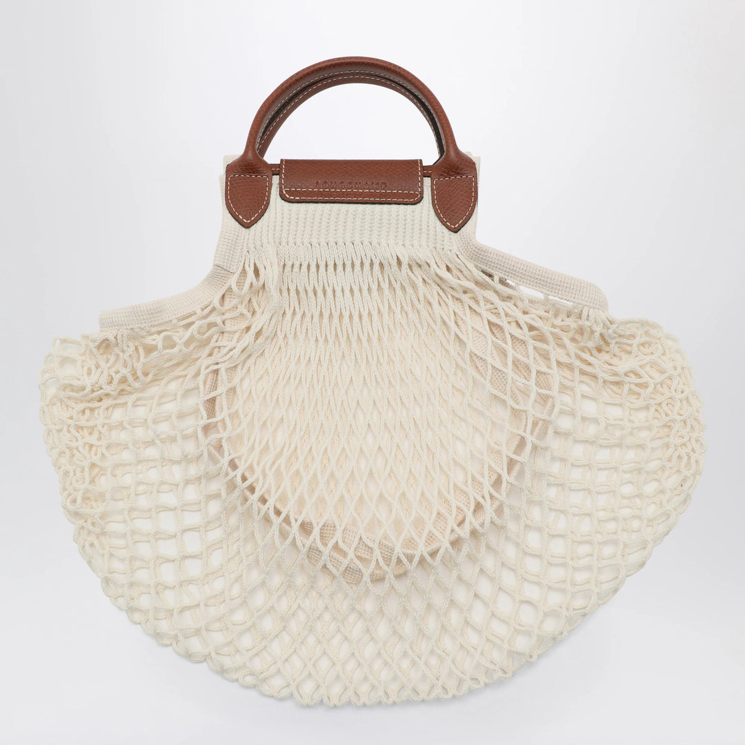 Longchamp - Ecru La Pliage Filet small