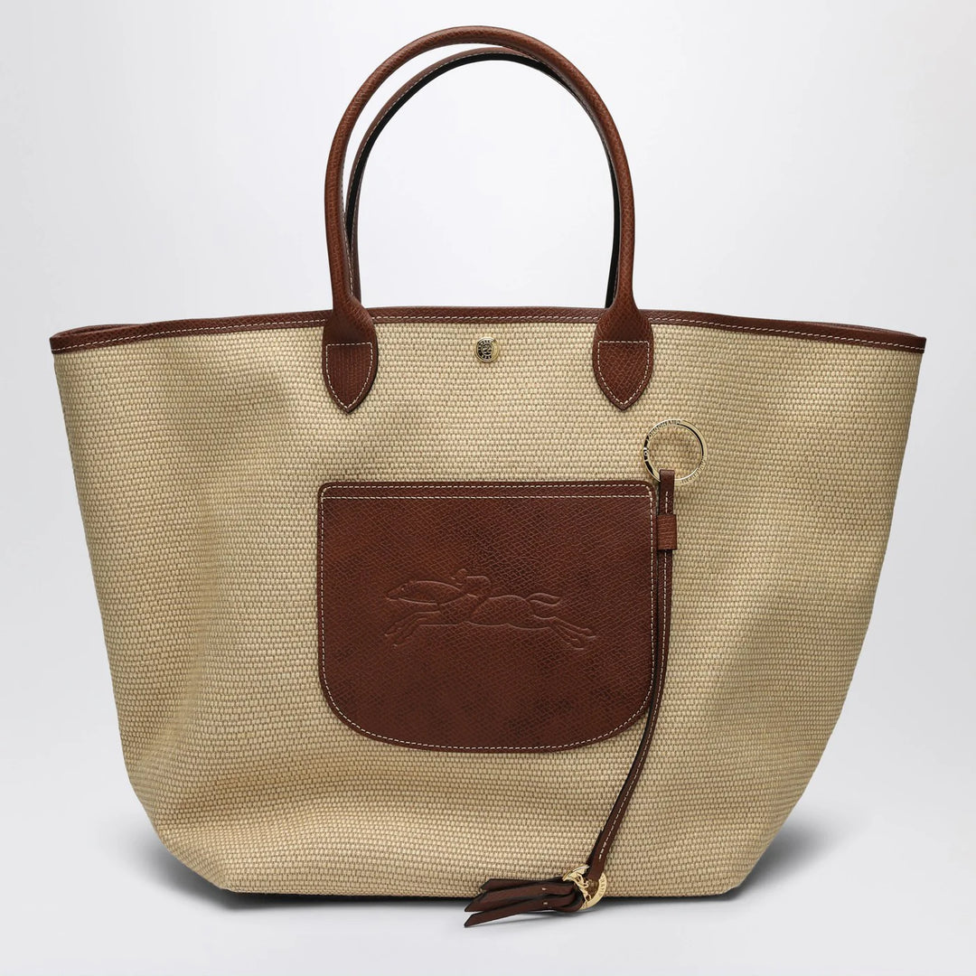 Longchamp - Basket bag L Le Pliage artichoke brown