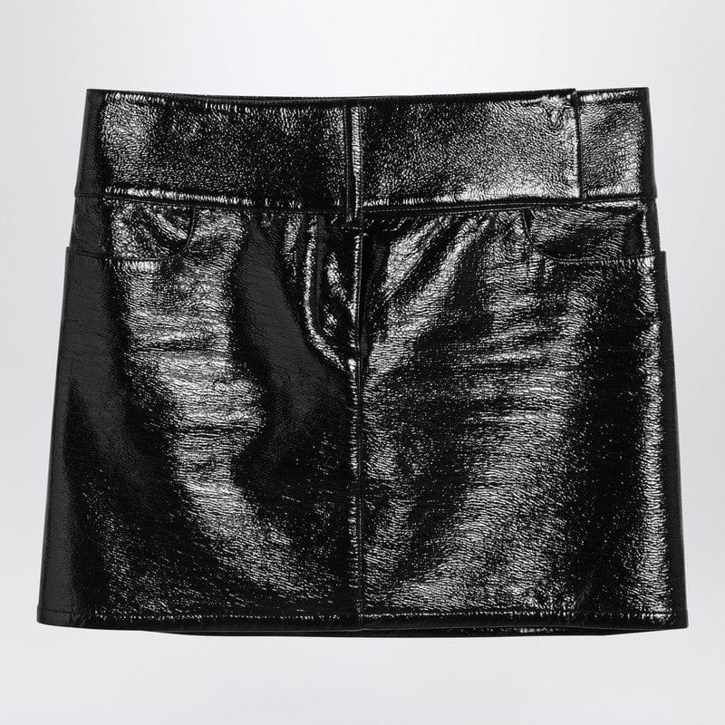 Skirts Courrèges - Black Belted Vinyl Mini Skirt - 38 FR Brand