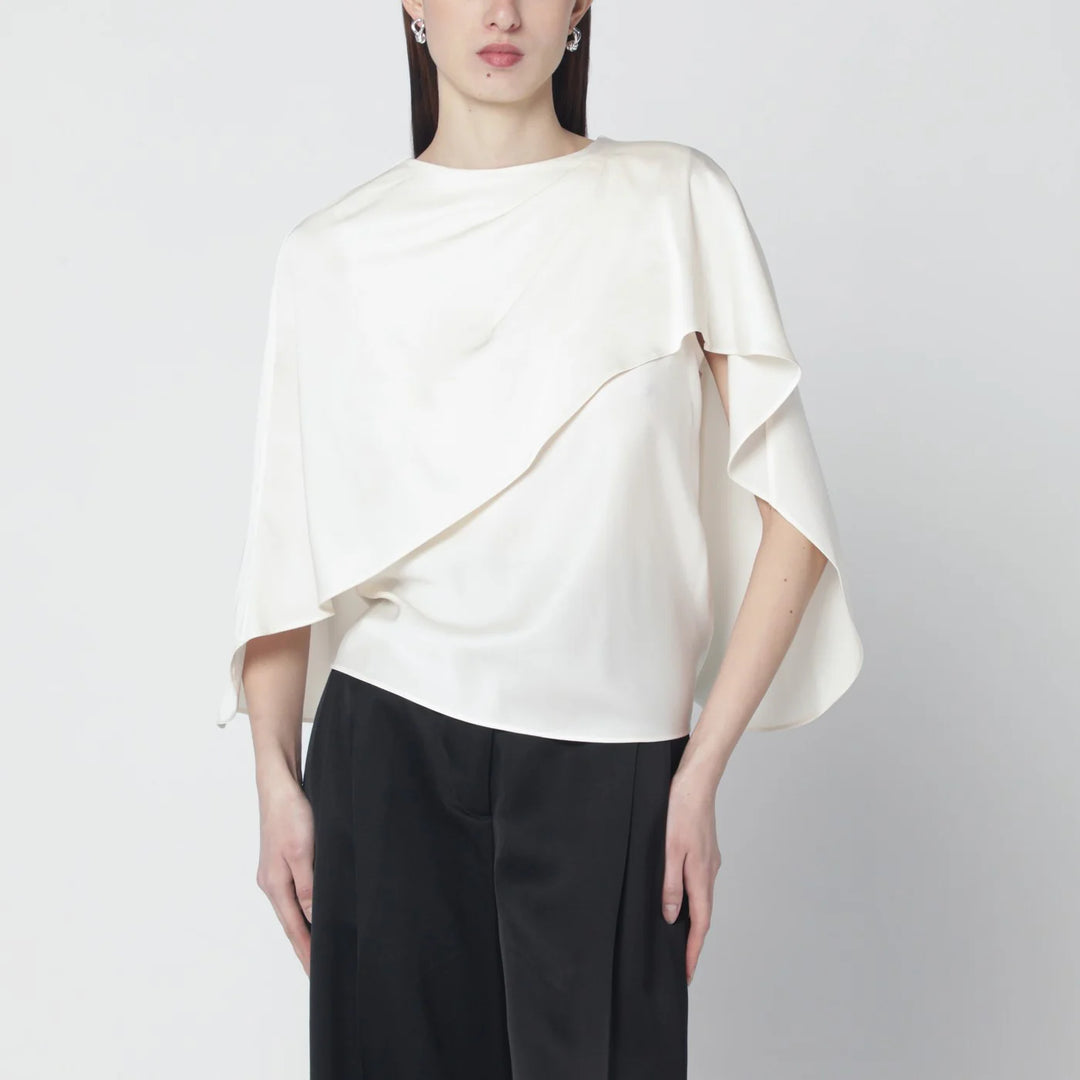 SIMKHAI - Eliora cream satin blouse