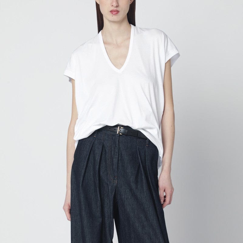 Shirts & Tops Dries Van Noten - White V-neck T-shirt - S Brand