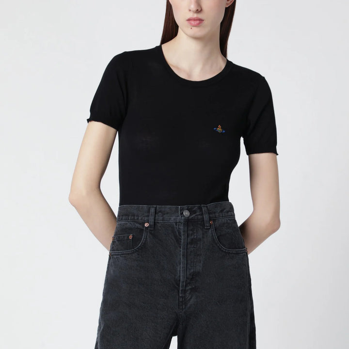 Vivienne Westwood - Bea black cotton top
