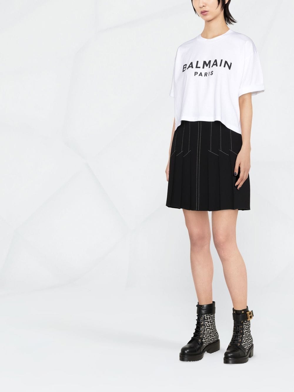 Balmain T-shirts and Polos White