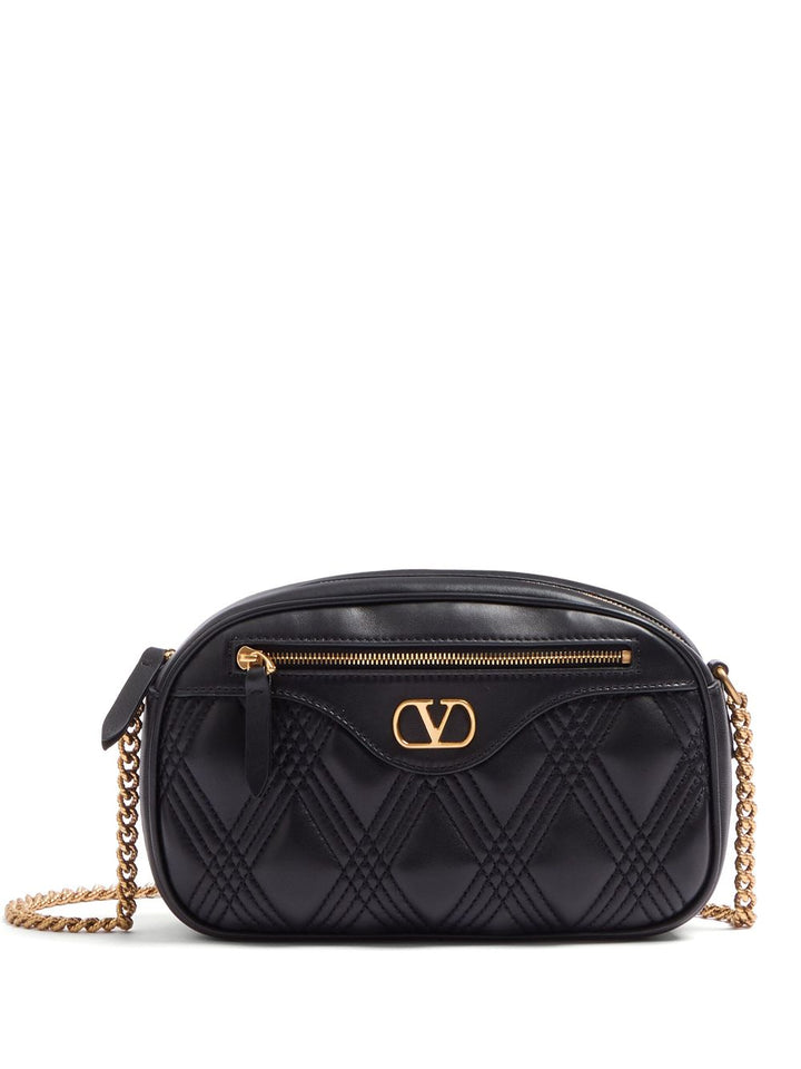Valentino Garavani Quiltie 67 Leather Camera Bag