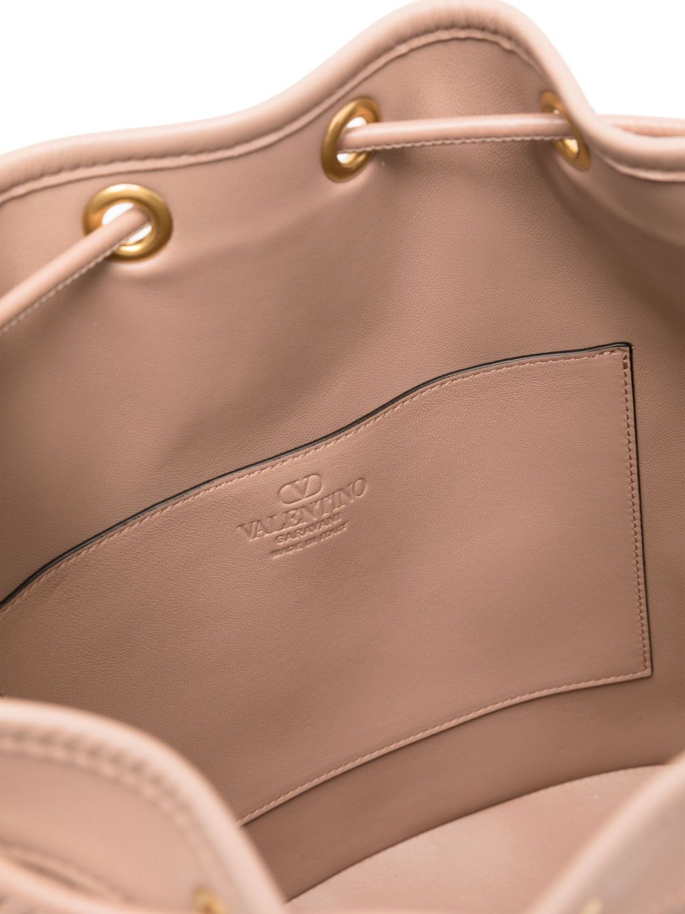 Valentino Garavani Quiltie 67 Leather Bucket Bag