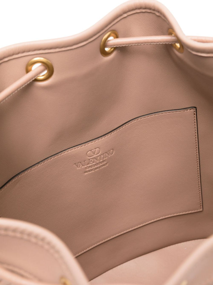 Valentino Garavani Quiltie 67 Leather Bucket Bag