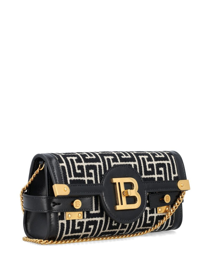 Balmain Bags B Buzz Small Jacquard Black