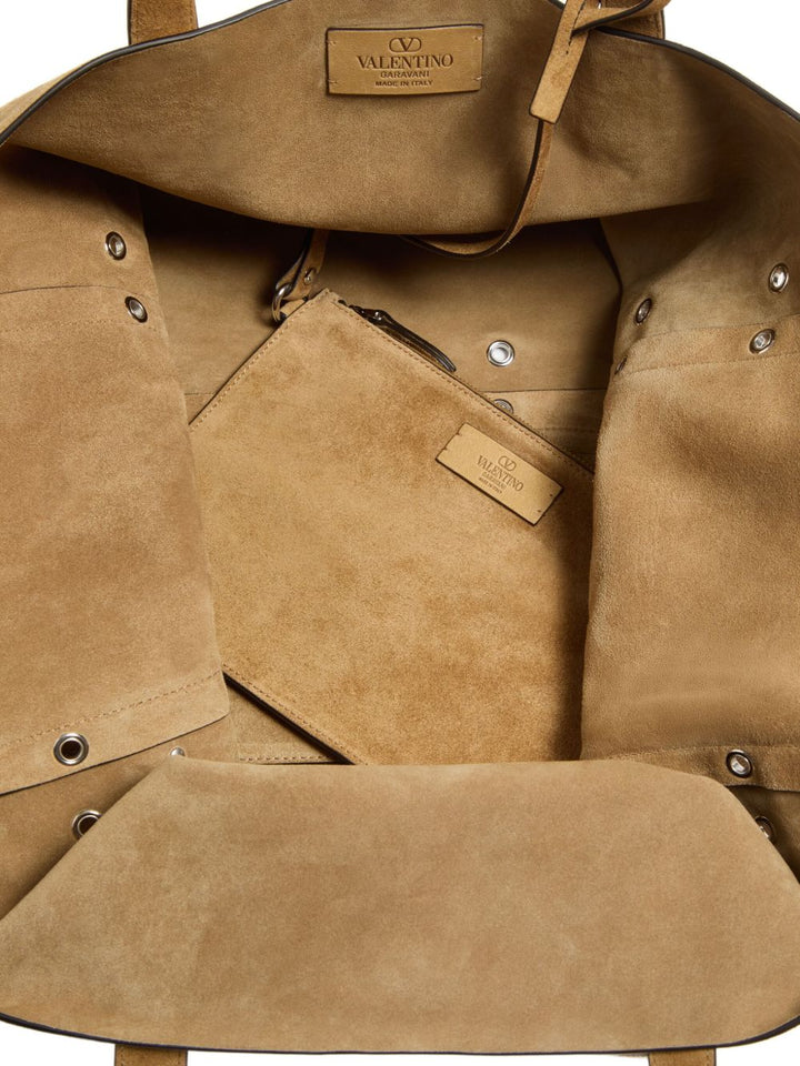 Valentino Garavani Nellcôte Suede Large Shopping Bag