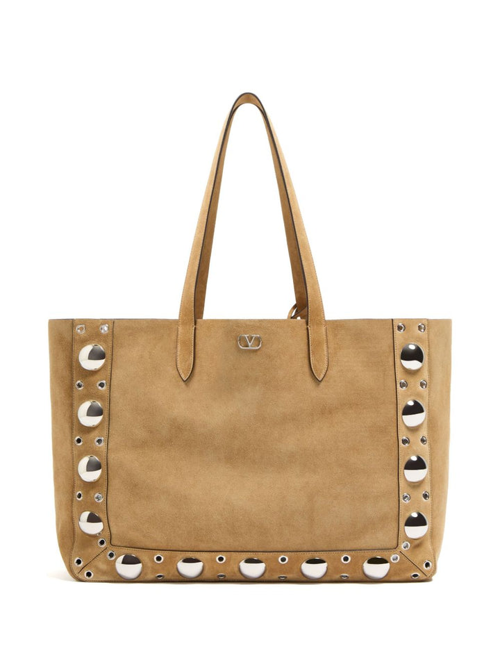 Valentino Garavani Nellcôte Suede Large Shopping Bag