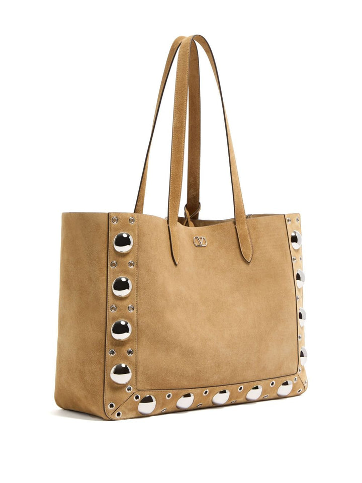 Valentino Garavani Nellcôte Suede Large Shopping Bag