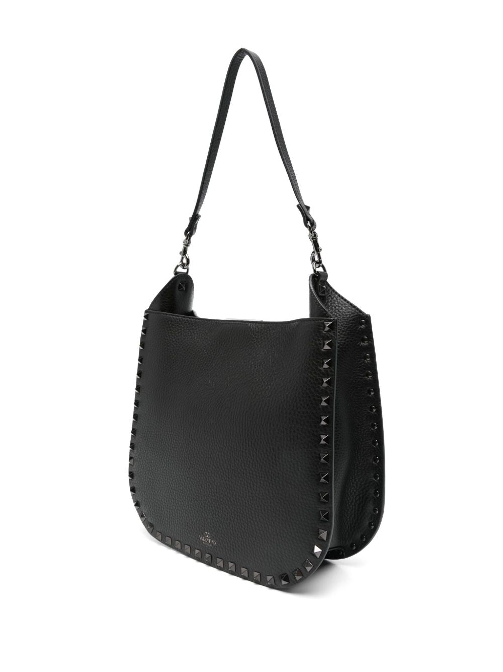 Valentino Garavani Rockstud Leather Hobo Bag