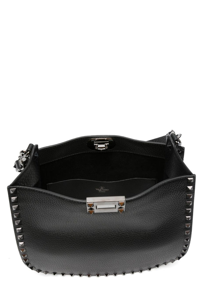 Valentino Garavani Rockstud Leather Hobo Bag