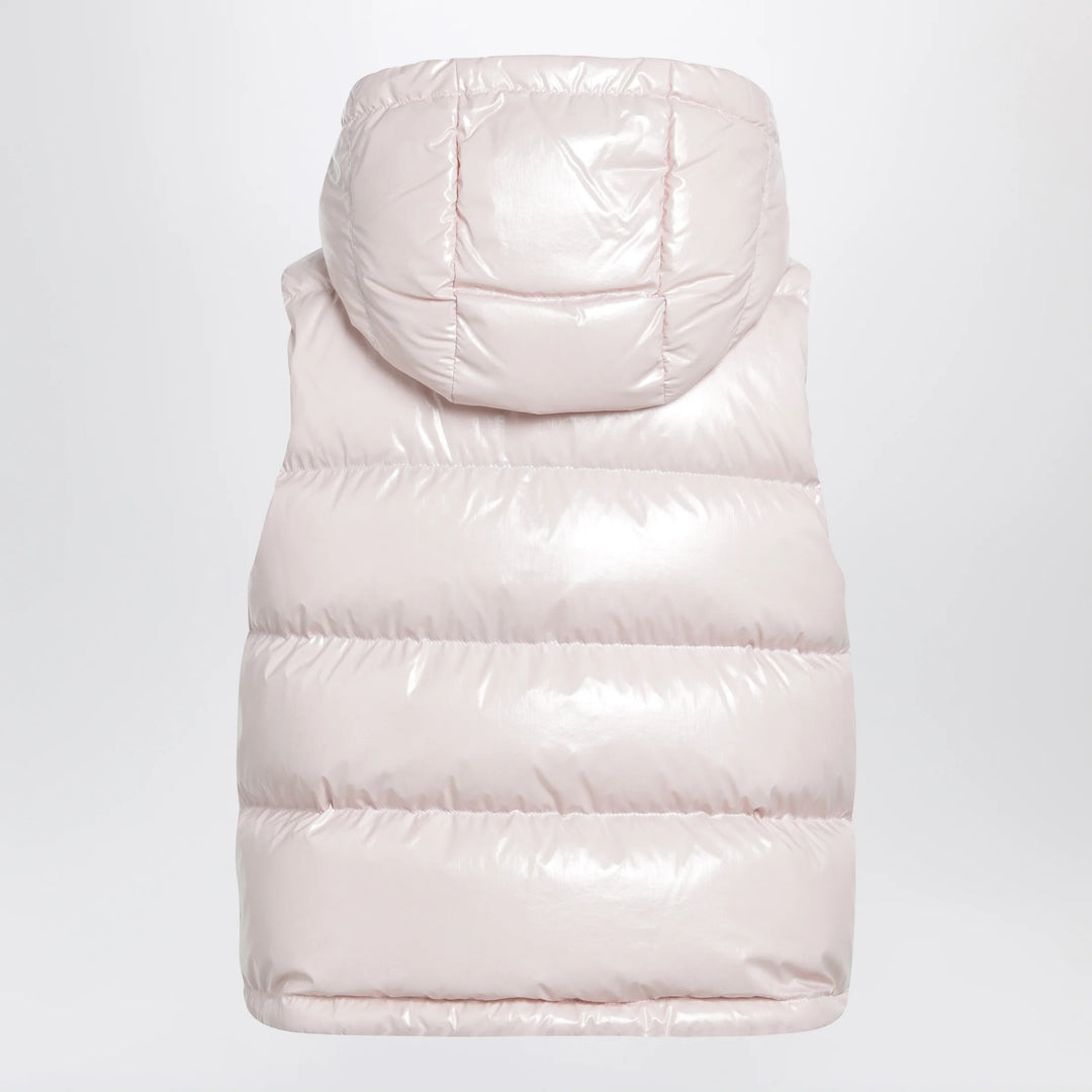 Moncler - Niverolle short down vest in nylon, pink