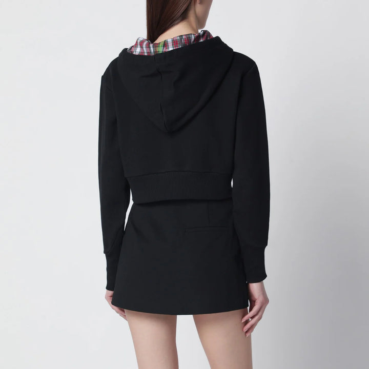 Vivienne Westwood - Black cropped sweatshirt with Orb logo