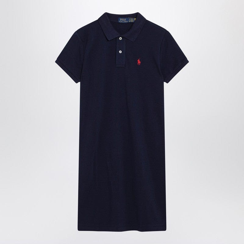 Dresses Polo Ralph Lauren - Mini abito a polo in cotone blu navy - M Brand