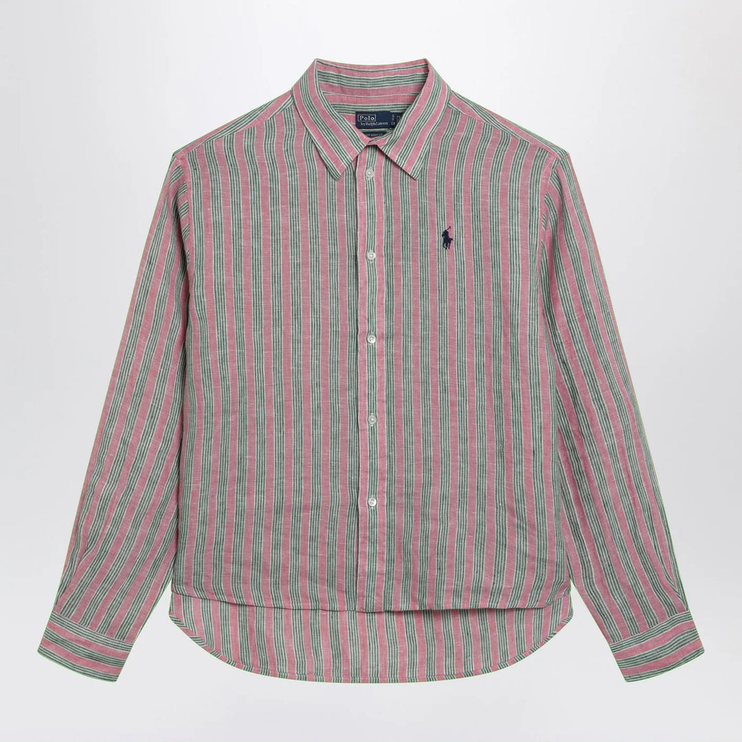 Polo Ralph Lauren - Striped Crop Boxy Fit linen shirt