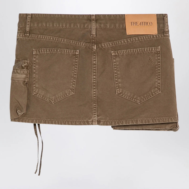 The Attico - Fay khaki cargo miniskirt
