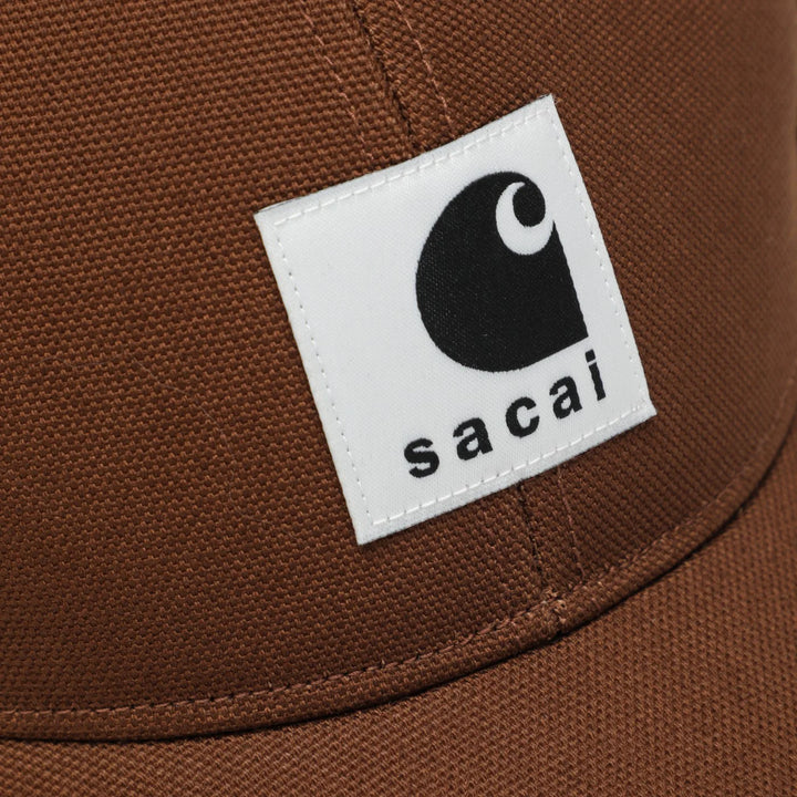 Sacai x Carhartt WIP - Beige baseball cap with logo patch