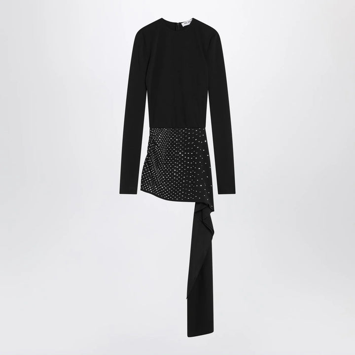The Attico - Mini black dress with thermostrass