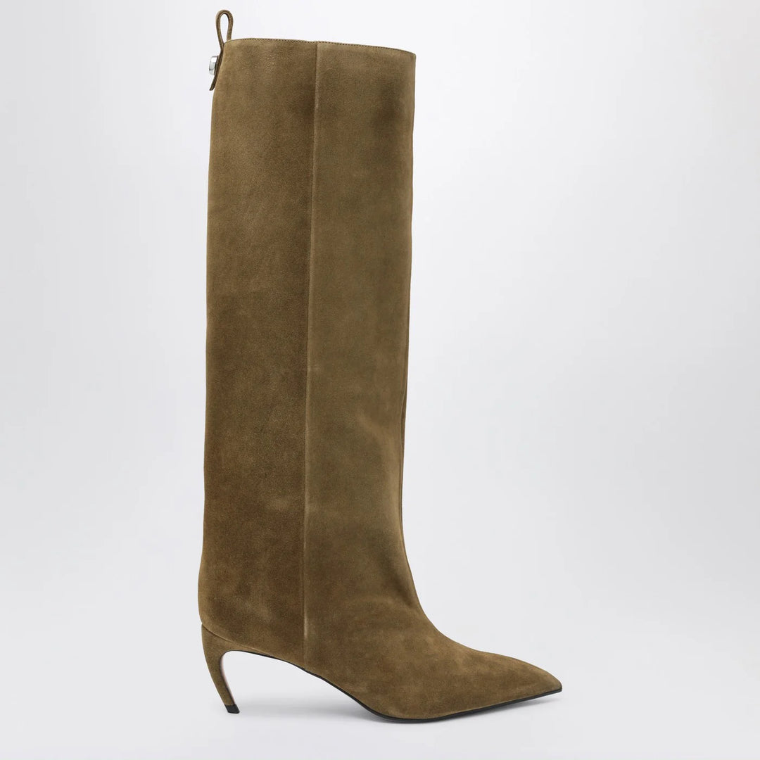 The Attico - Lea Military Green high boot