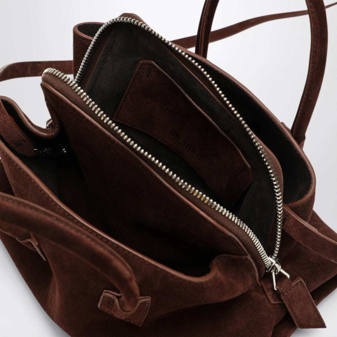 The Attico - Brown suede La Passeggiata Mini bag