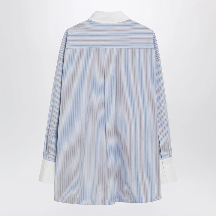 The Attico - Light blue/white striped shirt Diana