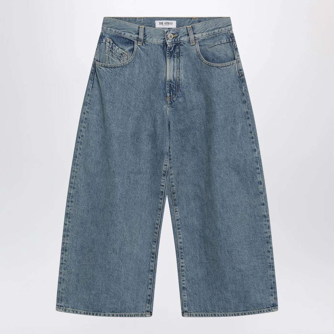 The Attico - Light blue cropped jeans