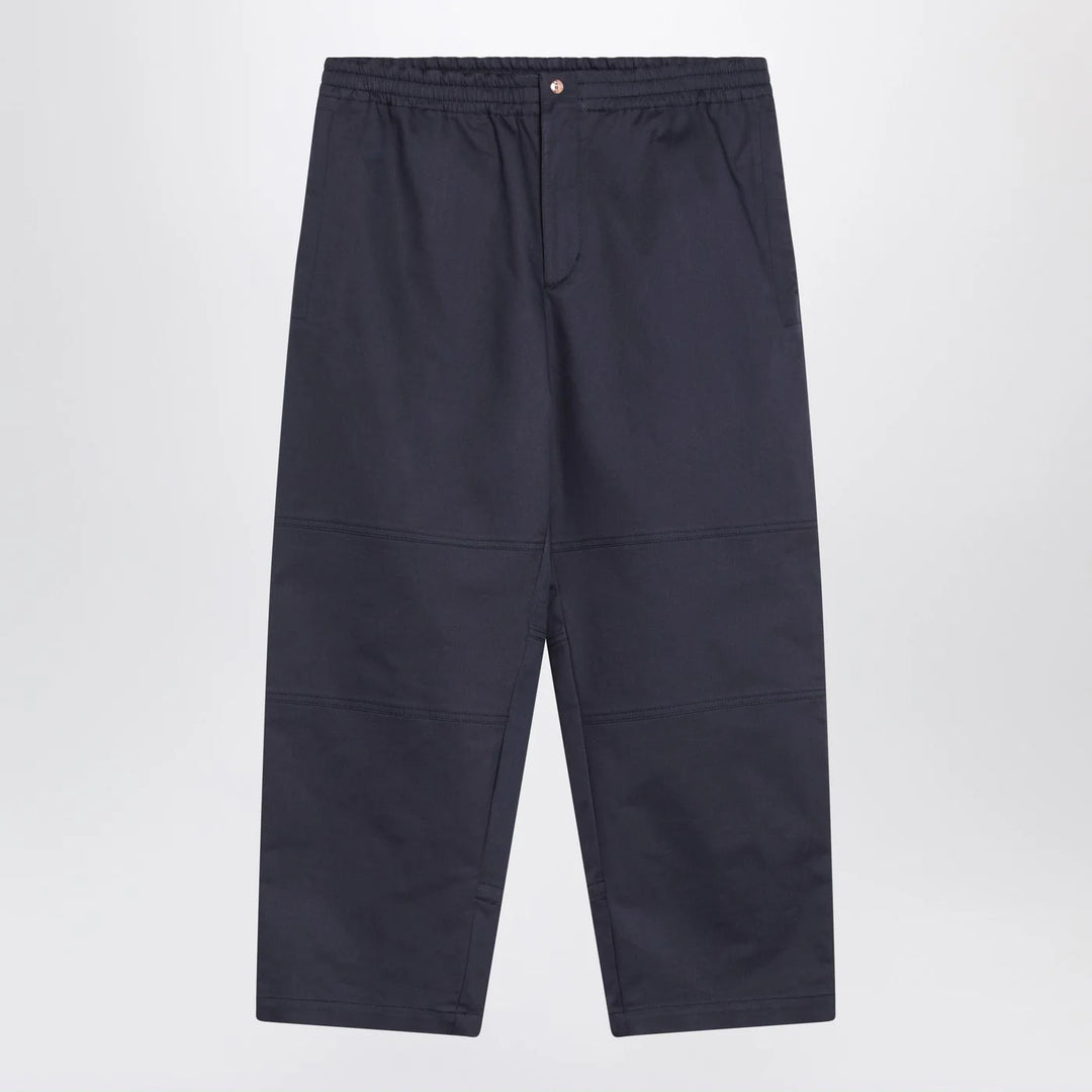 Moncler Genius - Blue trousers in cotton gabardine