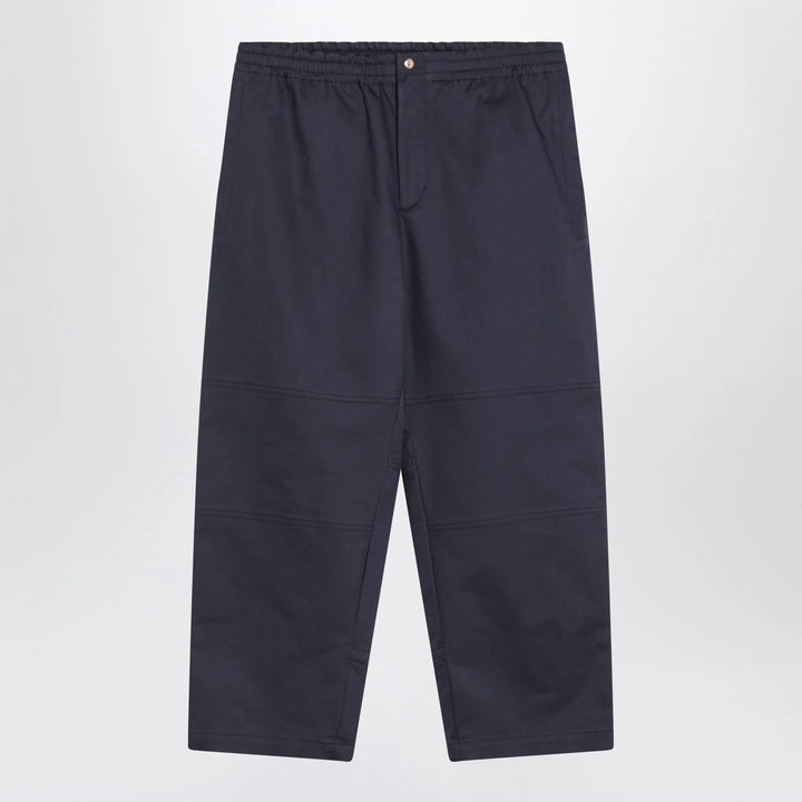 Moncler Genius - Blue trousers in cotton gabardine