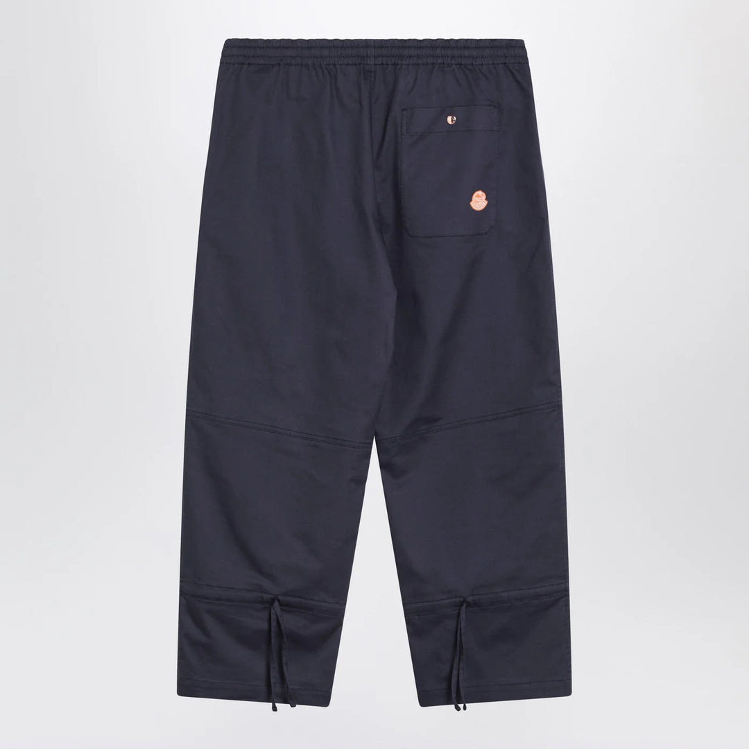 Moncler Genius - Blue trousers in cotton gabardine