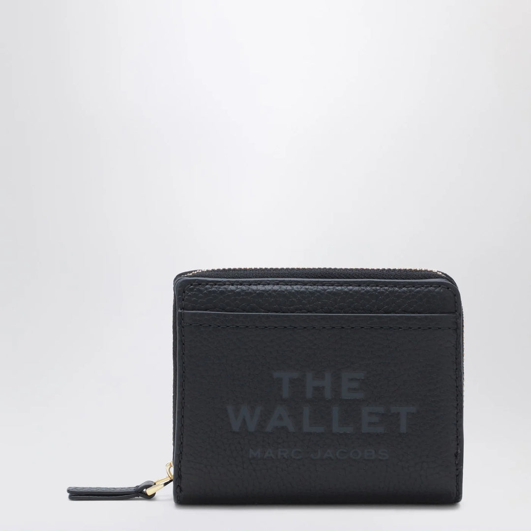 Marc Jacobs - Mini black full-grain leather wallet