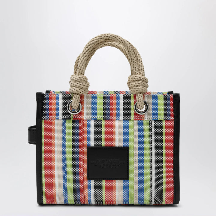 Marc Jacobs - Small rainbow-striped mesh tote bag