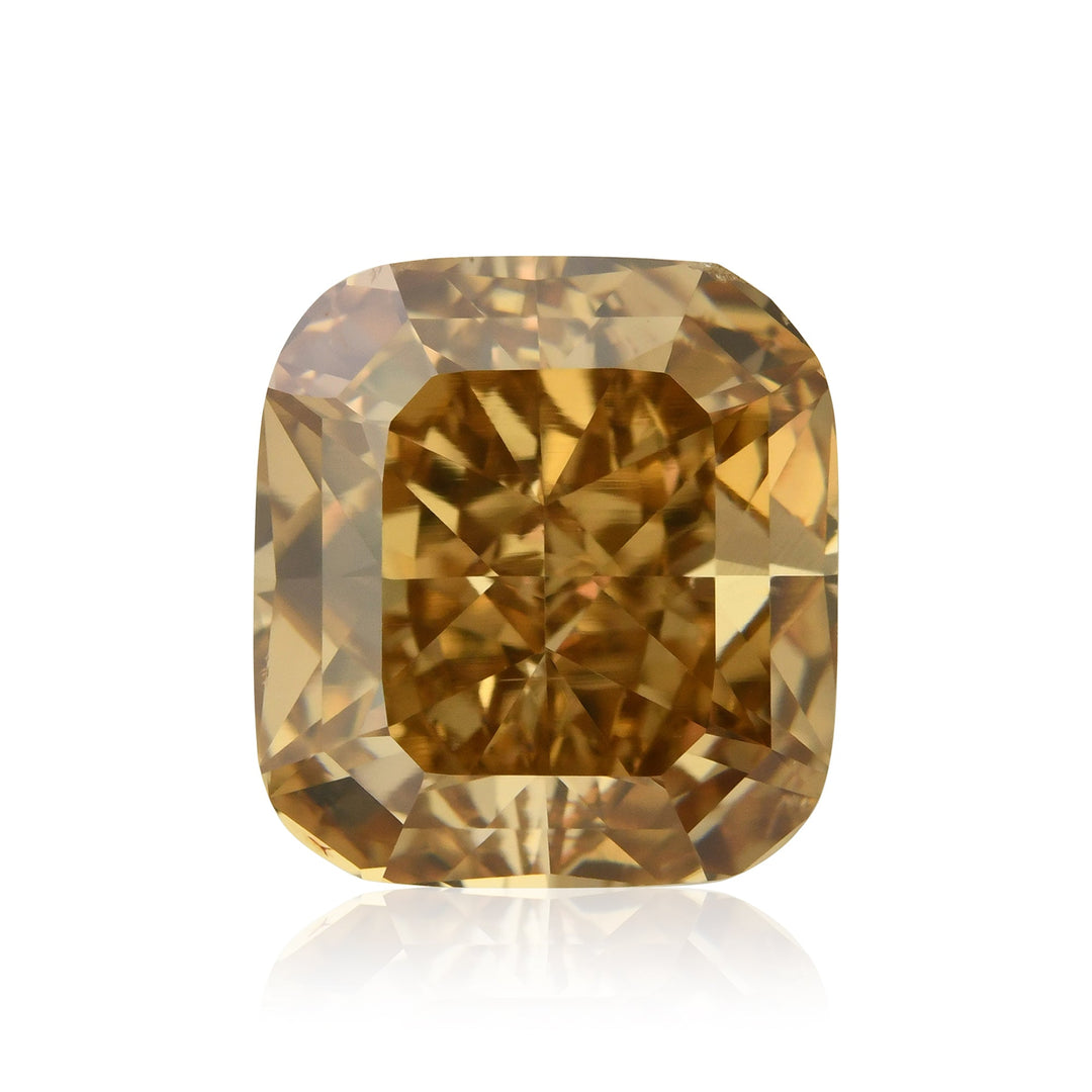 3.02 Carat Fancy Orange Brown Cushion Diamond SI1 GIA
