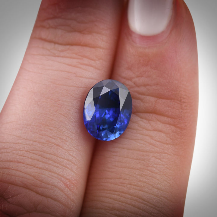 3.44 Carat Blue SRI LANKAN Oval Sapphire CD