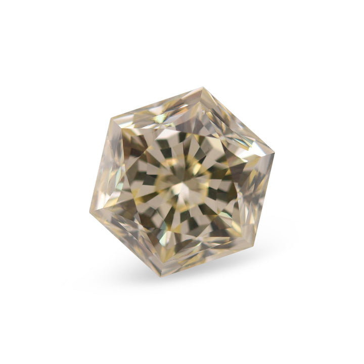 3.80 Carat Fancy Yellow Hexagonal  Diamond I1 GIA