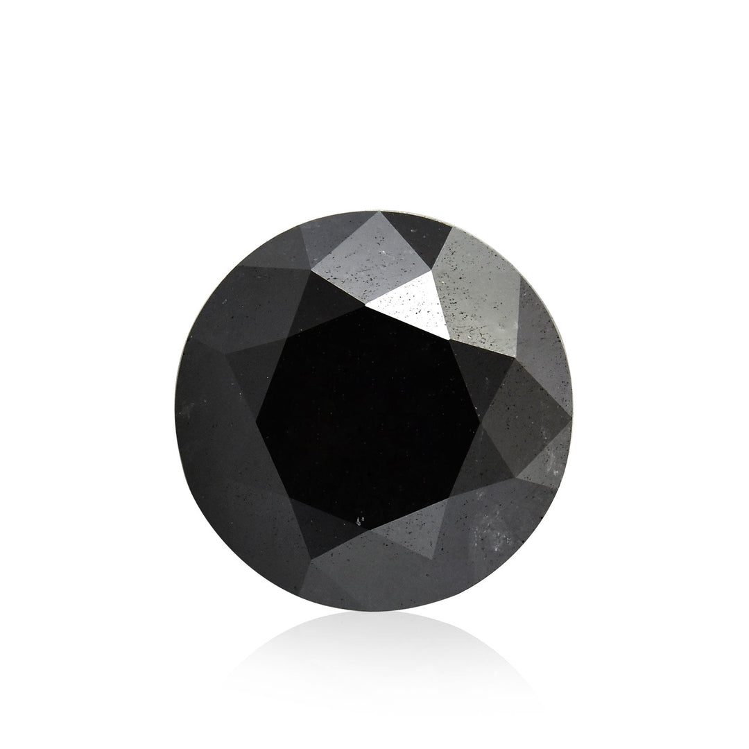 2.30 Carat Fancy Black Round Brilliant Diamond  GIA