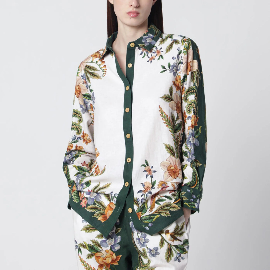 FARM Rio - Sand Nature shirt in linen blend